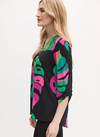 Joseph Ribkoff - Tropical Zip-Front Top