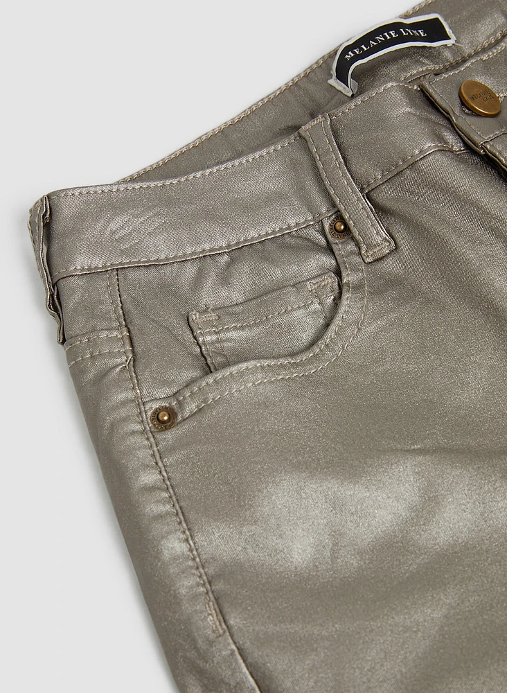 Slim Leg Coated Jeans