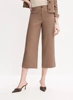 Cropped Wide Leg Pants