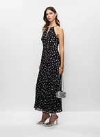 Adriana Papell- Long Halter Neck Dress