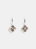 Boucles d'oreilles pendantes à trèfle