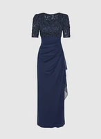Embellished Soutache Embroidered Dress