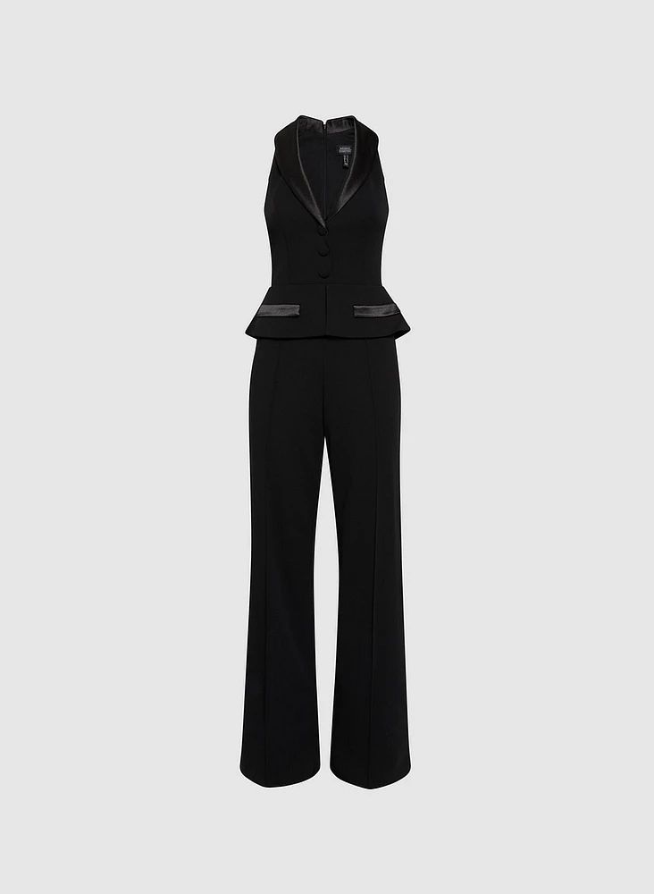 Adrianna Papell - Tuxedo Vest Jumpsuit