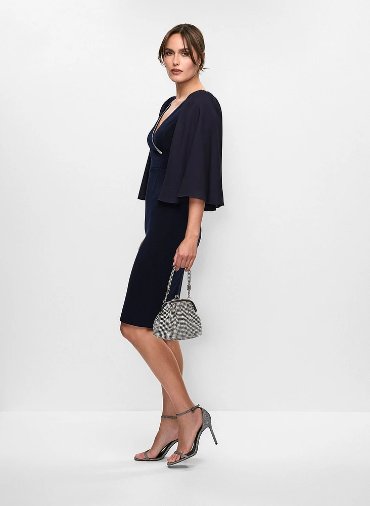 Joseph Ribkoff - Cape Sleeve Dress