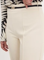 Contrast Belt Pants