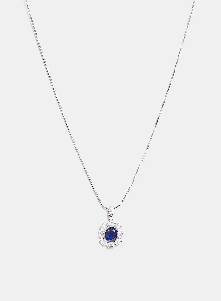 Cubic Zirconia Pendant Necklace