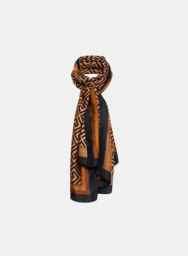 Foulard à motif géométrique