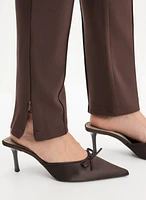 Pintuck Straight-Leg Pants