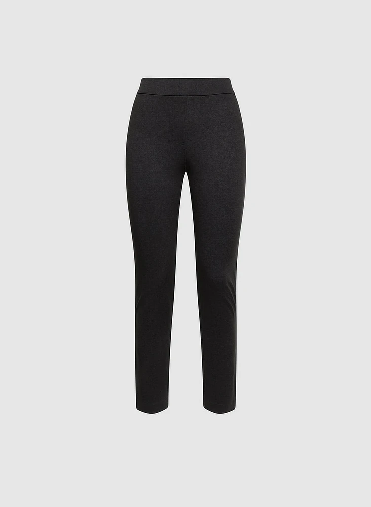 Zip Hem Slim-Leg Pants