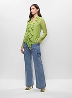 Wide Leg Cargo Jeans