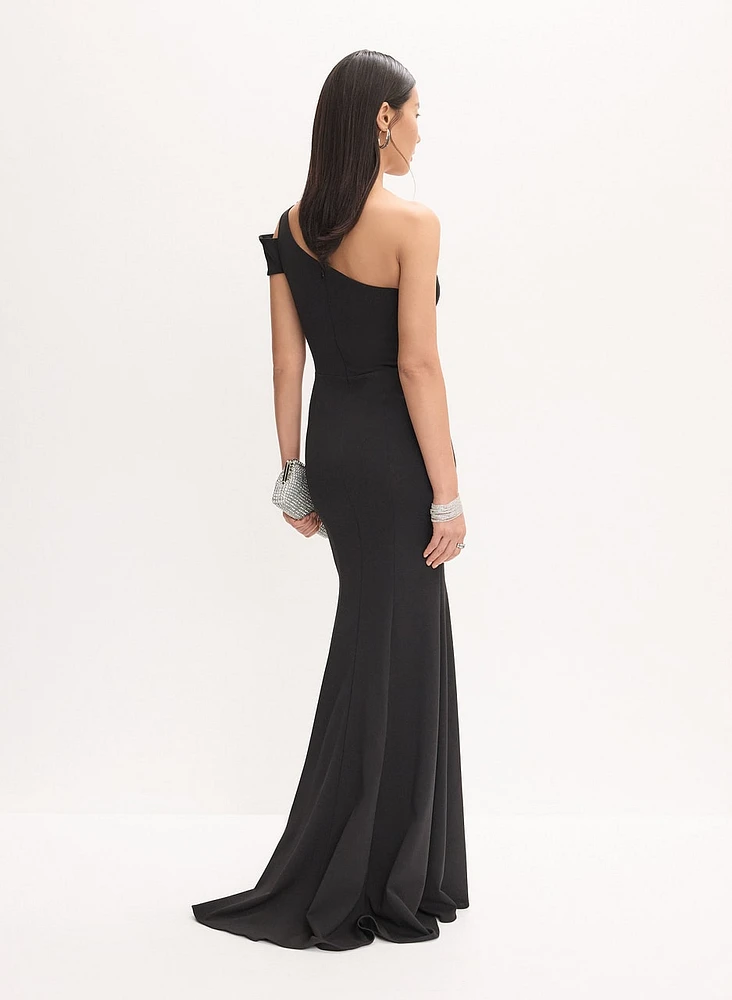 Asymmetric One-Shoulder Gown