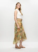 Jupe maxi en crêpe extensible