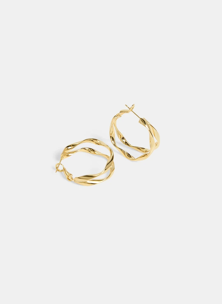 Twist Hoop Earrings