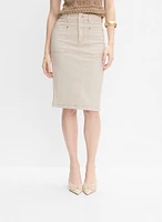 Cotton Pencil Skirt
