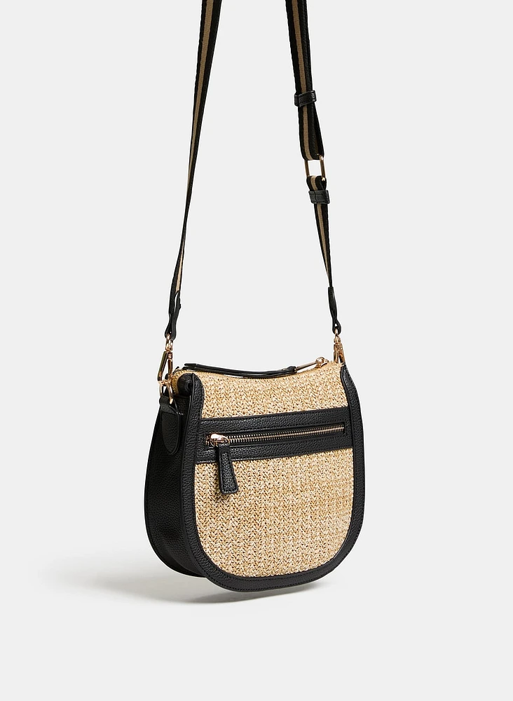 Straw Crossbody Bag