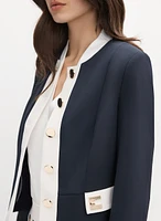 Contrast Trim Jacket