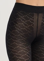 Twisted Chain Link Motif Tights