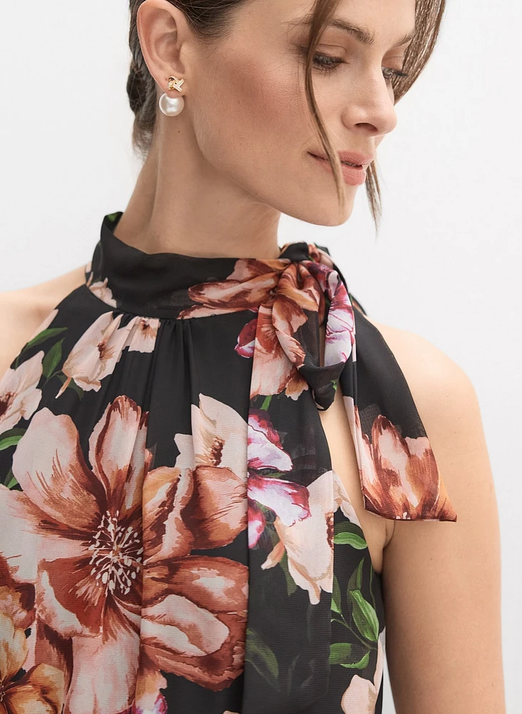 Tiered Floral Dress