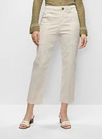Capri à jambe étroite avec poches obliques