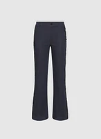 Lace Applique Denim Pants