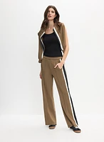 Wide-Leg Pull-On Pants