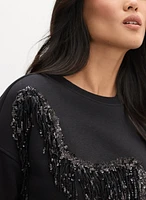 Sequin Detail Sweatshirt