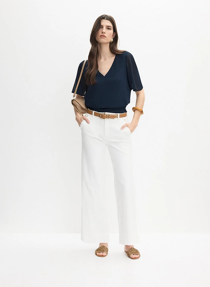 Blouse à manches évasées