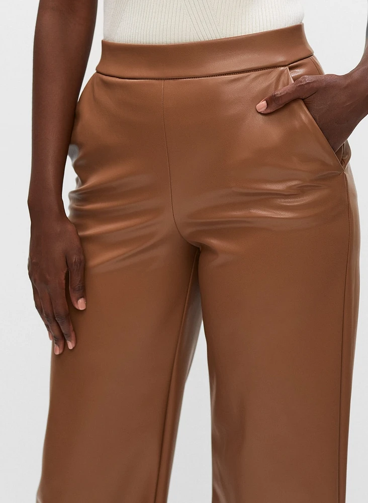 Joseph Ribkoff - Vegan Leather Culotte Pants