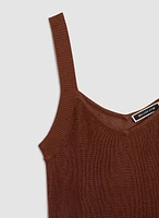 Sleeveless Knit Tank Top