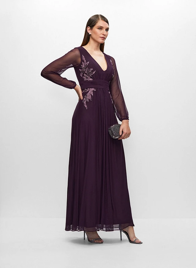 V Neck Amazon Purple Bridesmaid Dresses Ever Pretty Womens Elegant