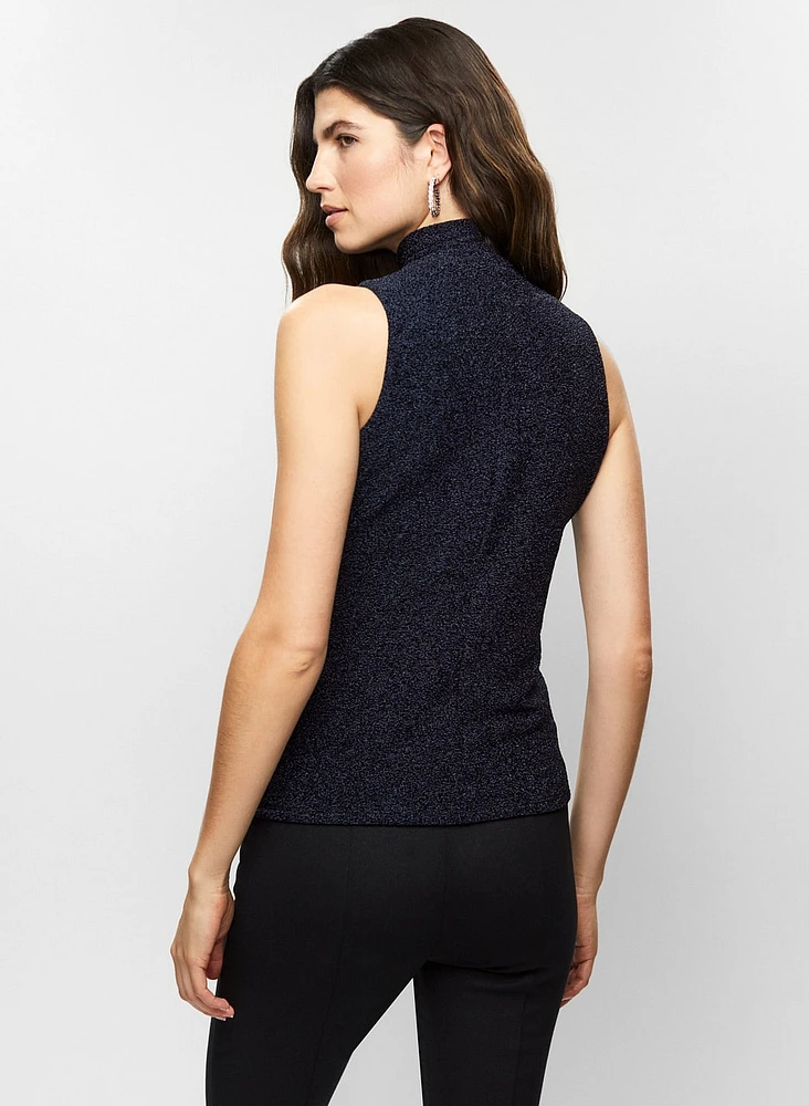 Sleeveless Glitter Top