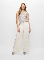 Haut sans manches à sequins
