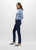 Crystal Detail Slim Leg Jeans