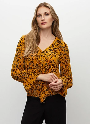 Smocked Ruffle Blouse