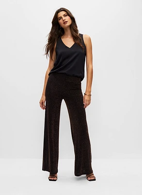 Glitter Knit Pull-On Pants