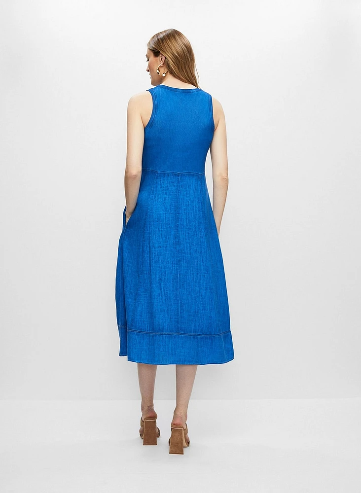 Sleeveless V-Neck Dress