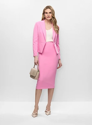 Blazer à un bouton et jupe droite