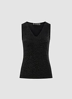 Metallic Sleeveless Top