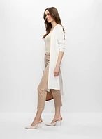 High Slit Long Cardigan