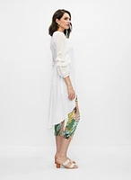 Ruffle Sleeve Asymmetric Tunic