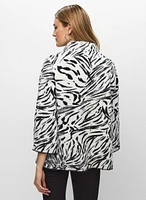 Joseph Ribkoff - Plush Zebra Motif Jacket