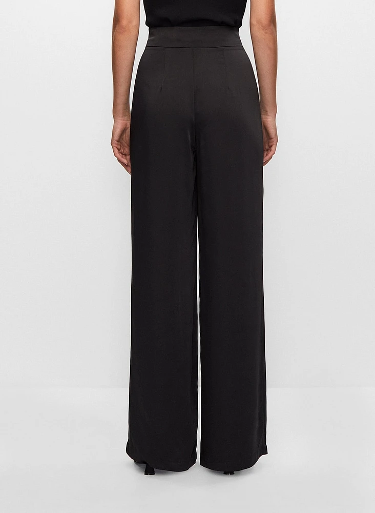 Belted Wide Leg Pants