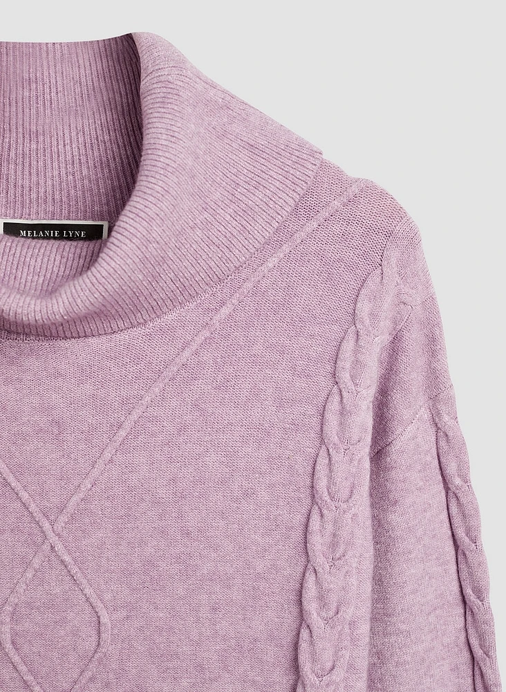 Pull tunique à col bénitier