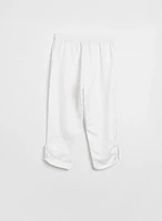 Linen Jogger Capris