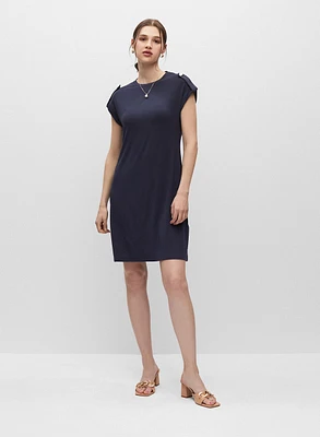 Robe t-shirt à encolure ronde