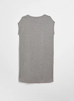 Robe t-shirt à détails floraux