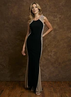 Caviar Bead Maxi Gown