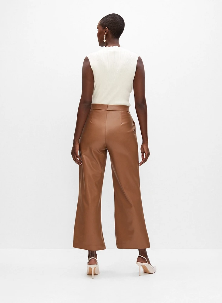 Joseph Ribkoff - Vegan Leather Culotte Pants