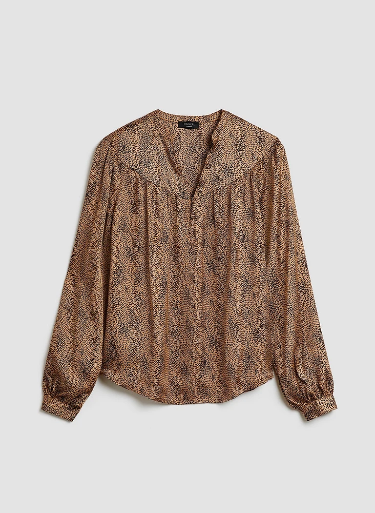 Blouse à motif animal