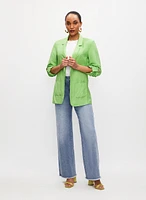 Open Front Linen Jacket